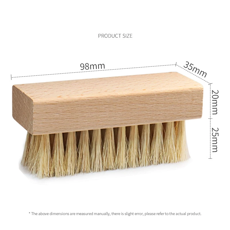 Shoe cleaner 100% natural wooden horsehair shine shoe brush /Shoe Cleaning Brush