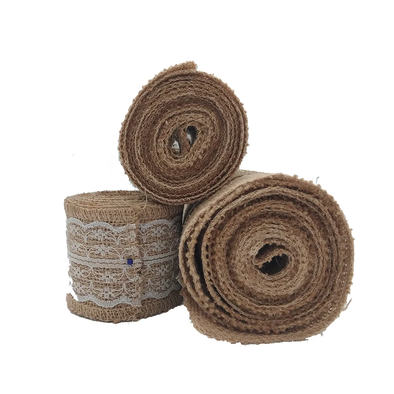 Wholesale jute coarse linen yarn roll, jute fabric, can be used as decorations