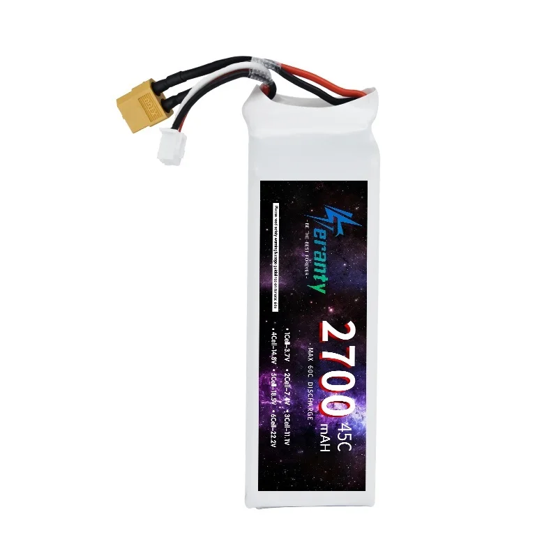 7 4 В 2S 2700 мАч 45C Lipo аккумулятор с разъемом Deans T/JST/XT30/XT60 для радиоуправляемый самолет вертолет автомобиль лодочный грузовик аксессуары