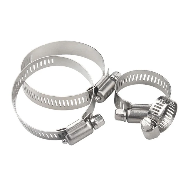Factory steel zinc plated heavy duty pipe clamps  stainless steel 304 316 3/4 inch hose clamp pipe fittings
