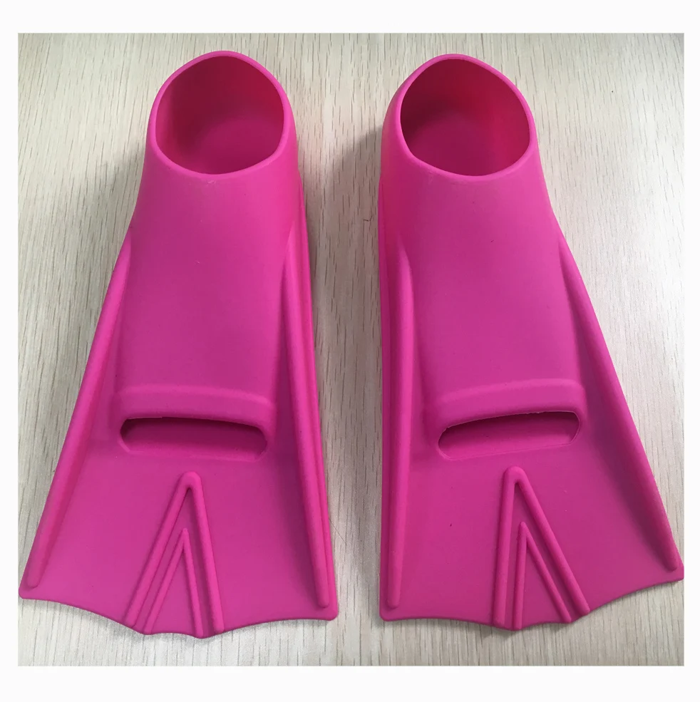silicone rubber swimming diving fins for kids and adult swim training
