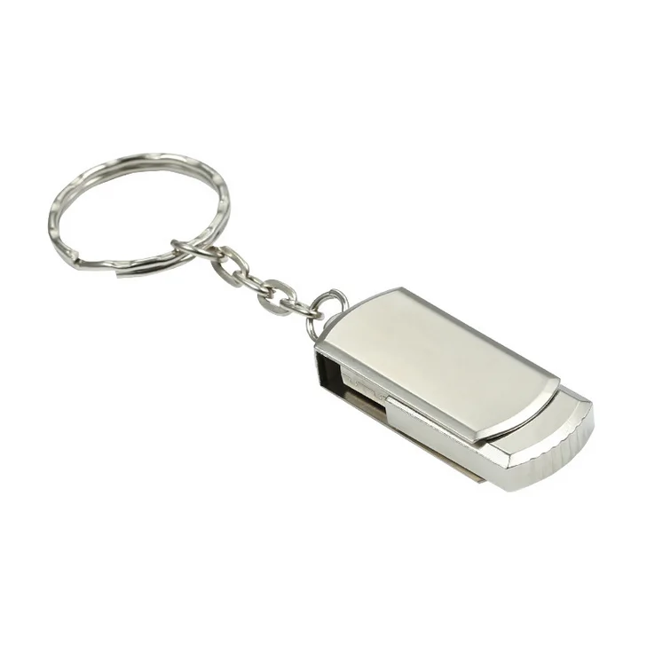 High Quality Metal Wholesale 2GB/4GB/8GB swivel USB Flash Drive Waterproof USB2.0/3.0 Mini Promotion Gift USB Flash Drive