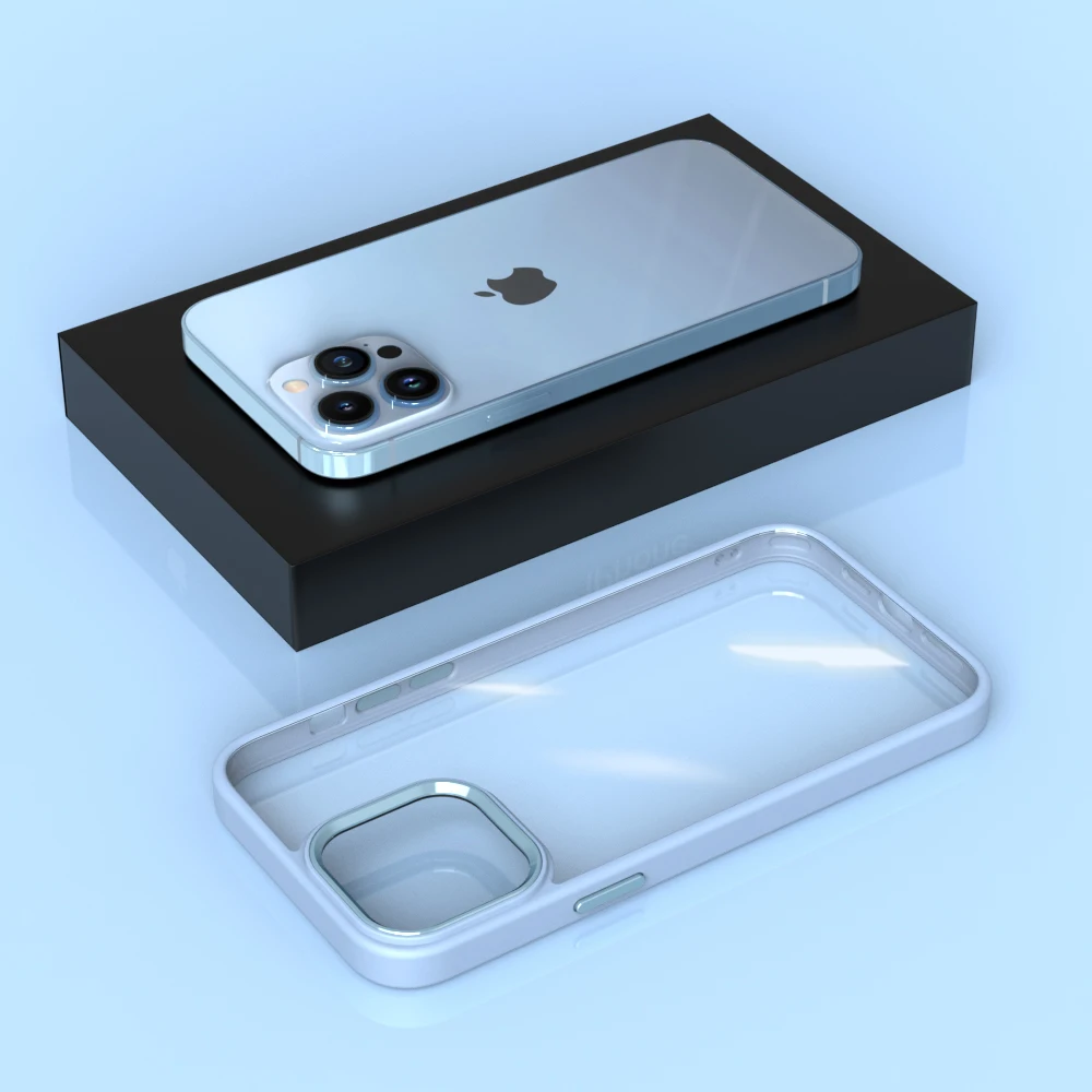 New Mobile Accessories funda armor case For 11 12 SE 2022 Shockproof transparent acrylic design back cover For iPhone 13 Pro Max