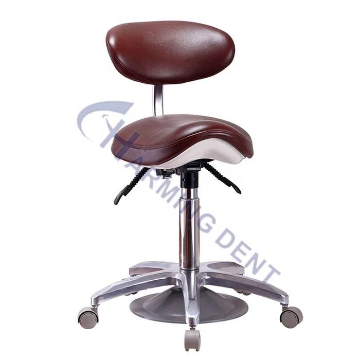 High Quality Dental Stool Dentist / Adjustable Doctor Stool Chair / PU Dental Chair for Dental Unit Foot Controlled Saddle Chair