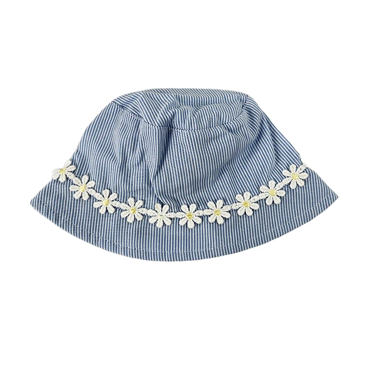 OEKO-TEX High Quality Custom Kids Bucket Hat Cute Flower Sun Hat