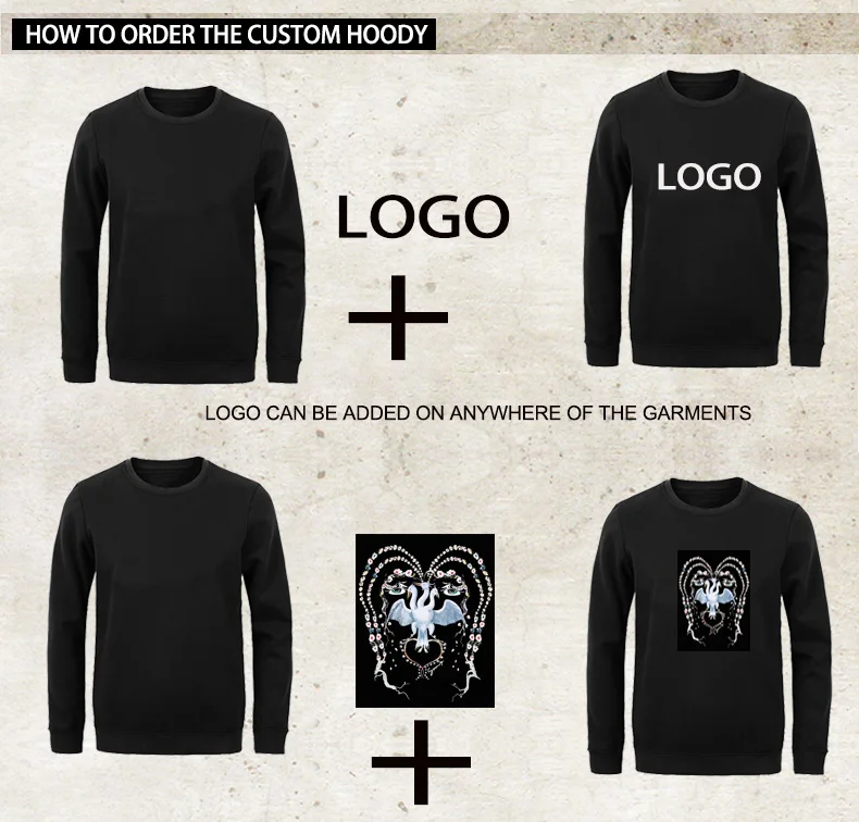 
Custom Logo Cotton Fleece Plain Solid Color Block Pullover Crewneck Hoodie Sweatshirt Wholesale 