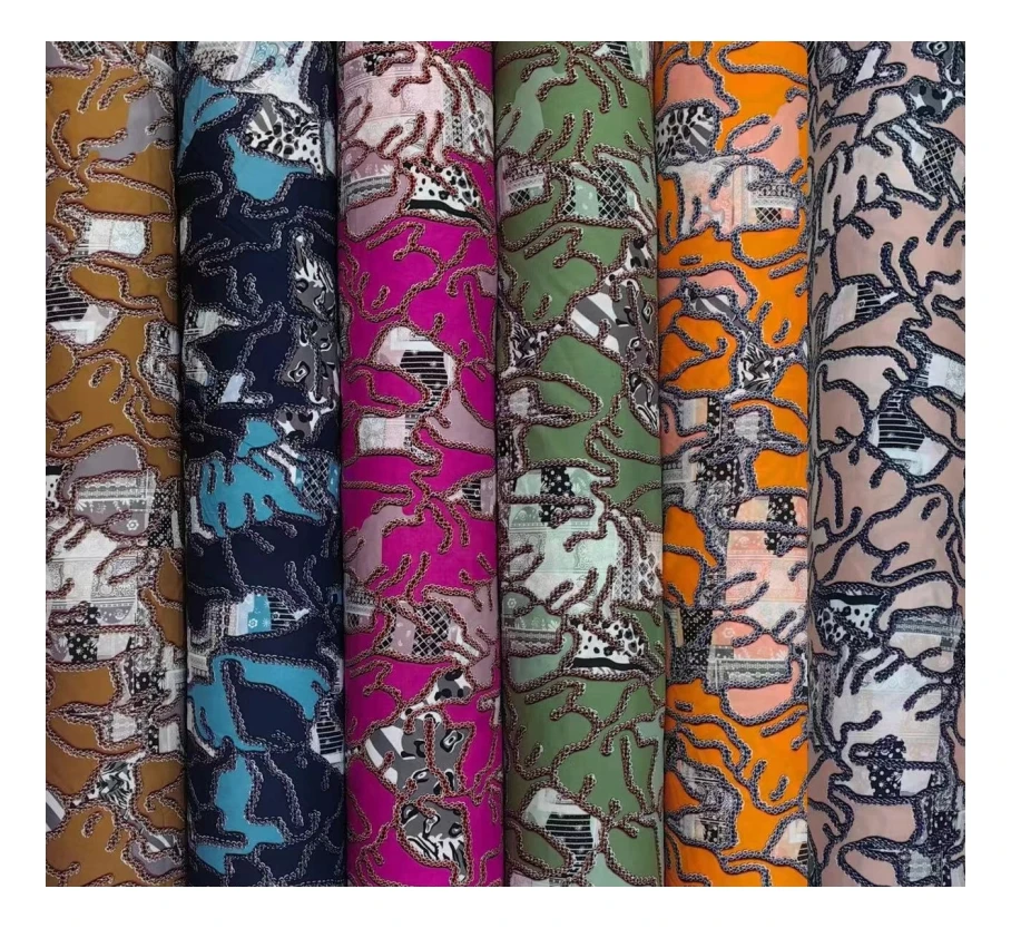 45s soft challis rayon fabric floral printed  viscose material viscose 100% rayon fabric for dresses