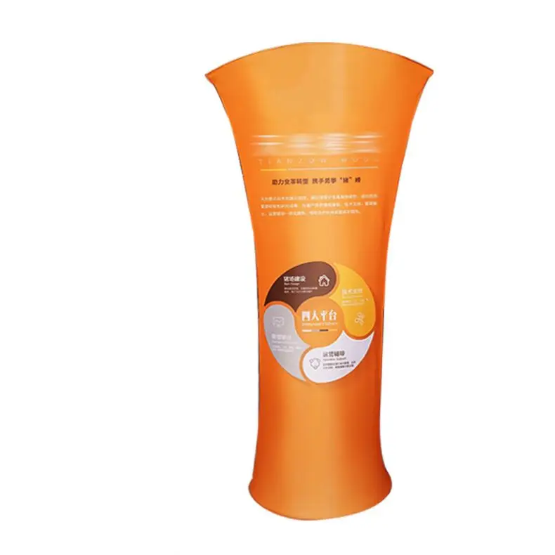 Modern aluminum PVC display cost effective fold up tube magnetic pop up display