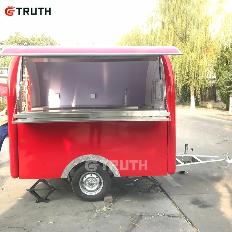  fully equipped scooter trailer New multifunction Mobile foodTruck Vending Food Cart For Sale
