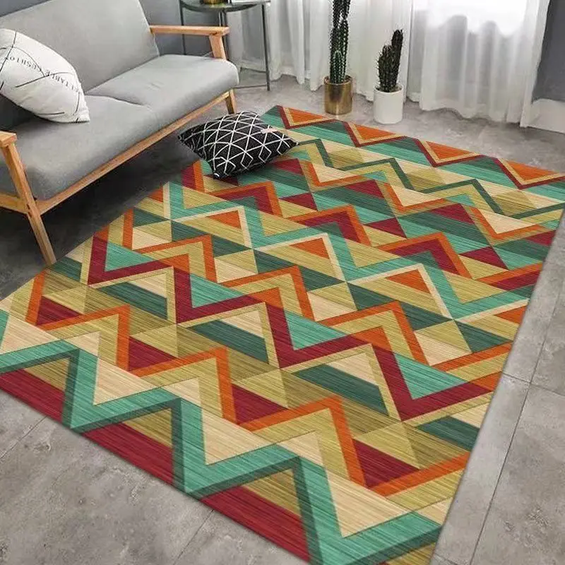 Высокое качество 3D печать геометрический дизайн простой диван эркеры Модные лучшее для гостиной ковры и продажи