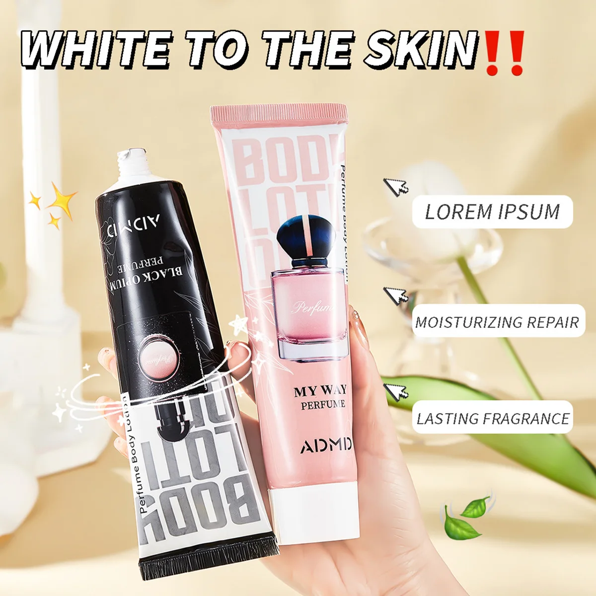 Wholesale fragrance body lotion moisturizing whitening hydrating perfume body lotion