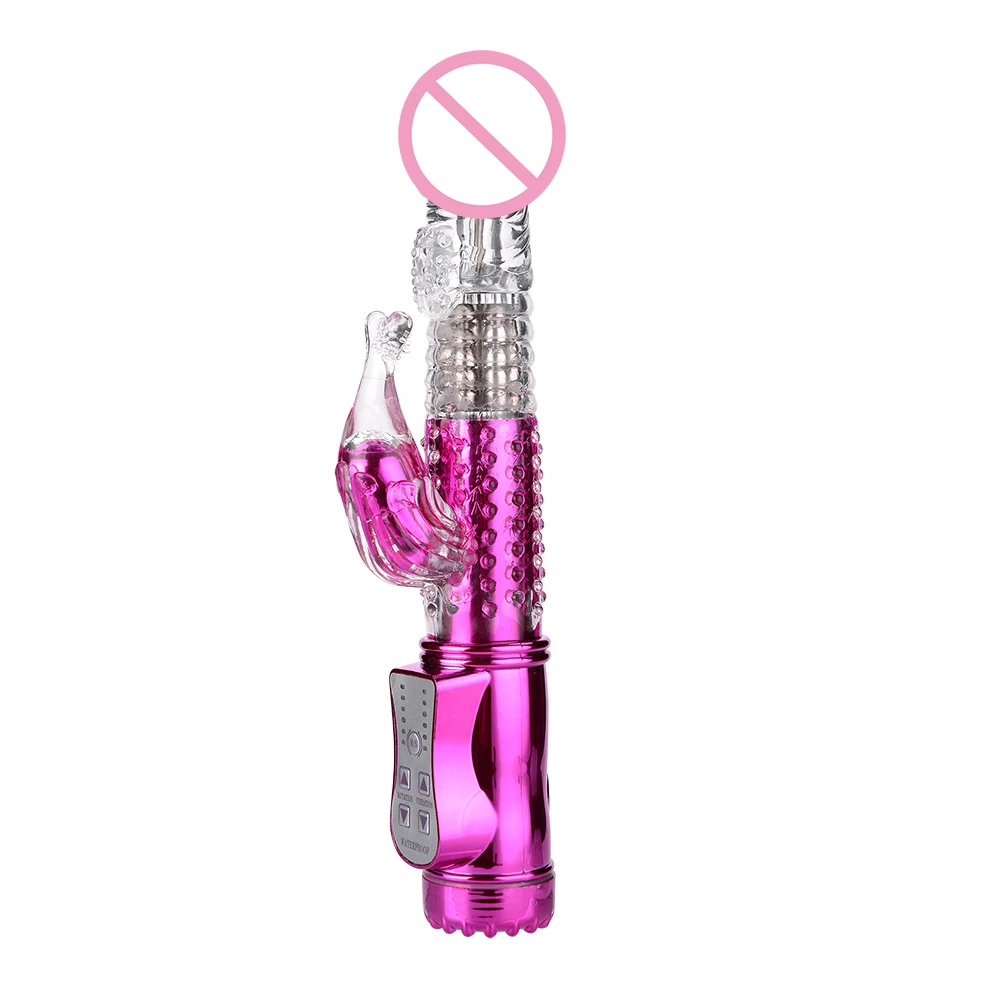 Thrusting Bead rotation Dildo Vagina Pussy Sex Toys Rabbit Vibrator