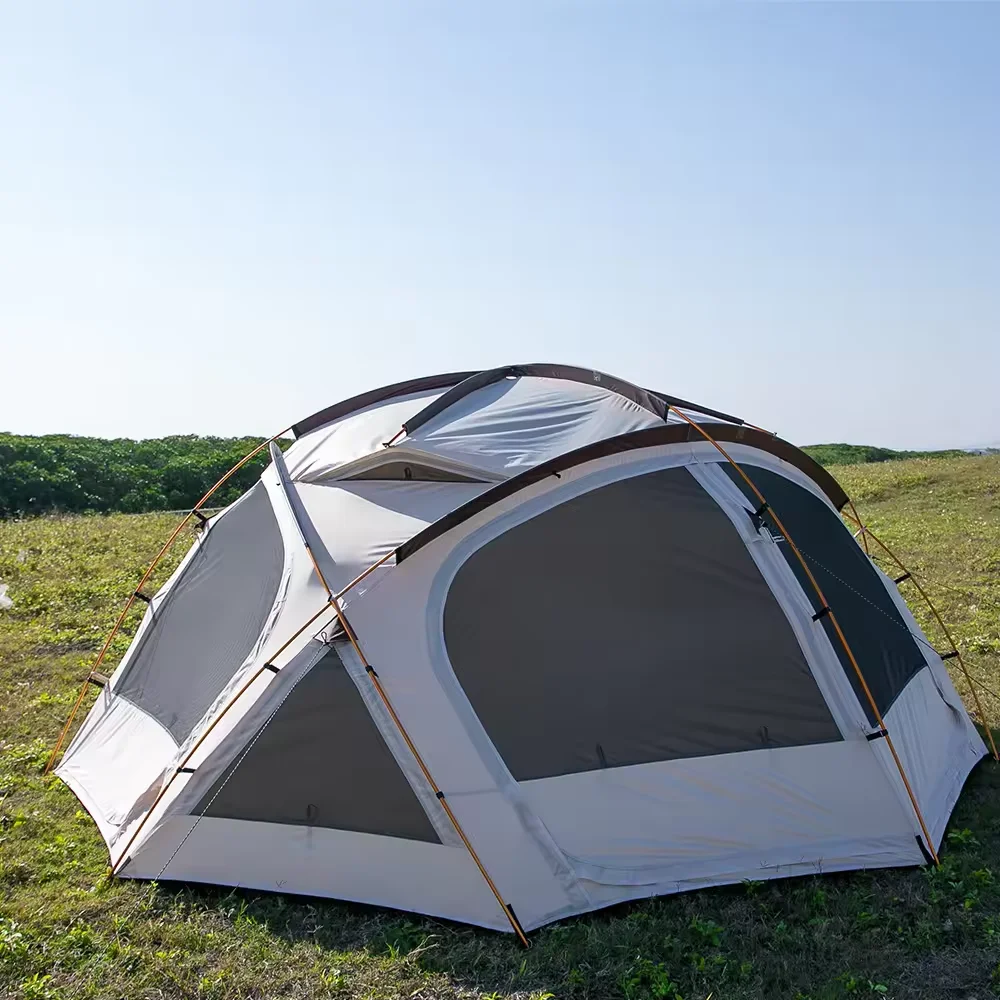 High Quality Large Space Multi-face Ventilation Outdoor Portable Tents Sunscreen and Rainproof Canopy Dome Tent