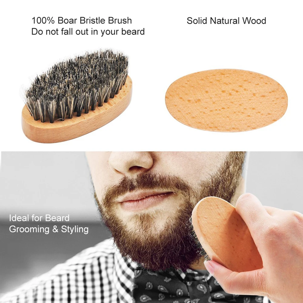 Wholesale Hair Beard Accessories Products Wooden Beard Comb Beard Brush