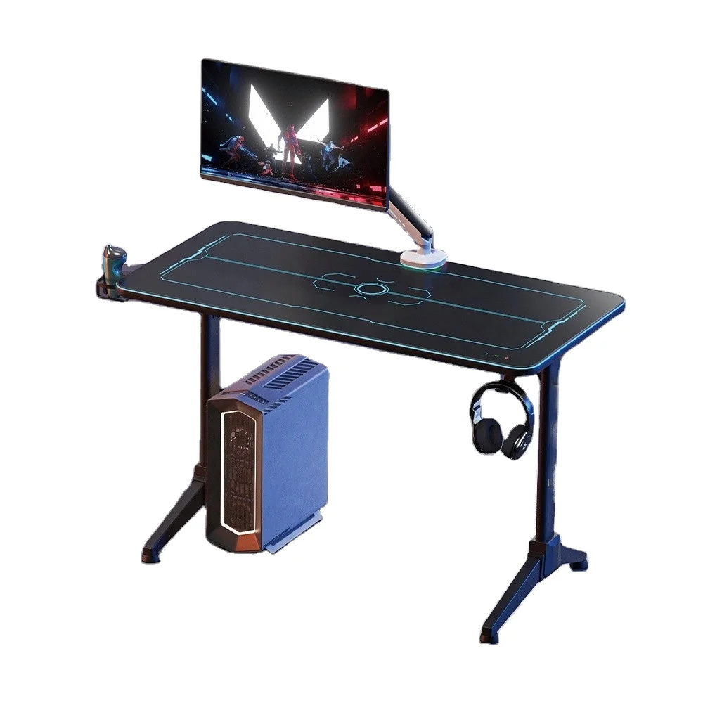 Оптовая Продажа с фабрики, игровой стол с оригинальным дизайном, компьютерный стол, оптовая продажа, Эргономичный черный игровой стол для компьютерного ПК
