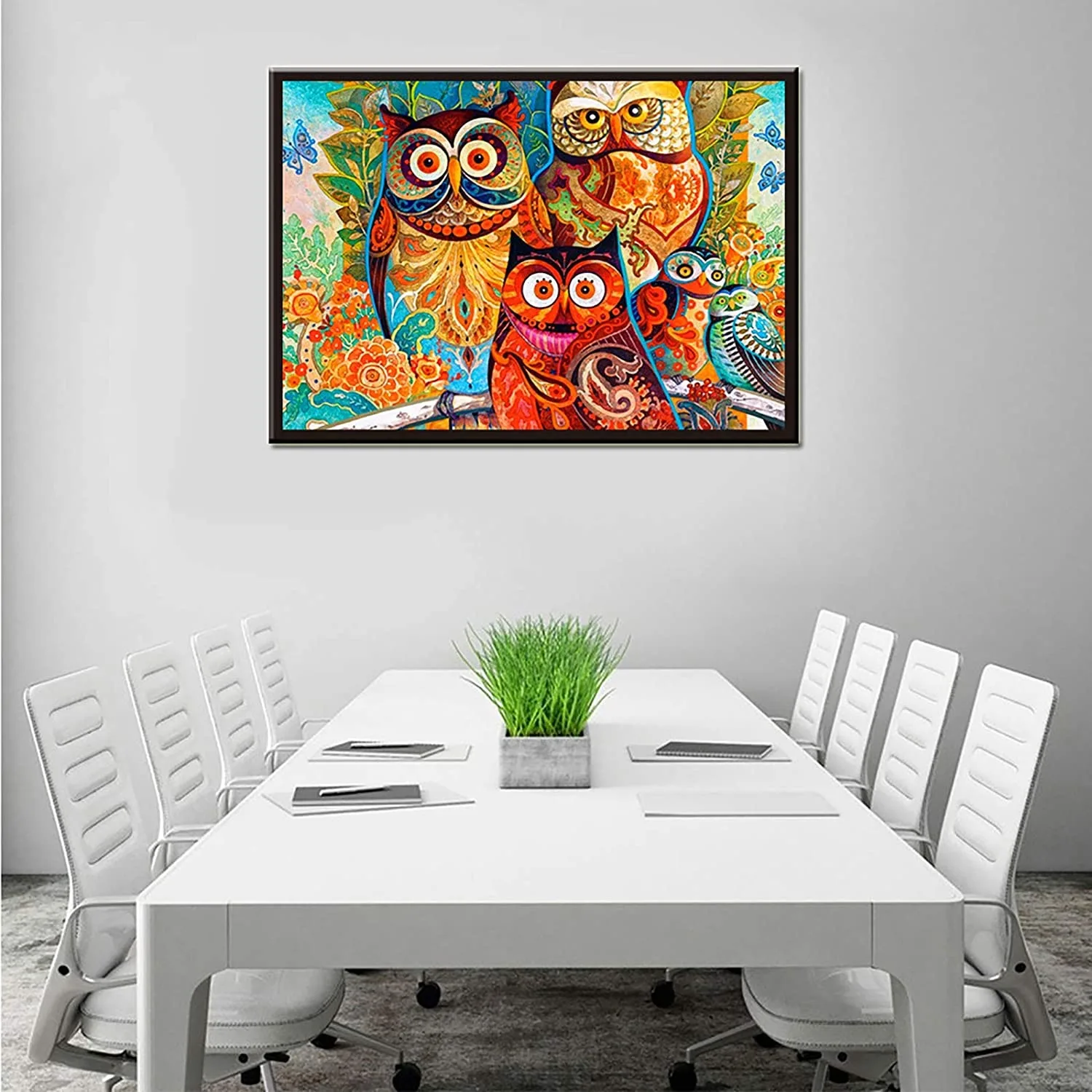 2021 High Quality Owl Puzzles Oil Painting Factory Price 1000 Piece Cardboard Large Jigsaw Puzzle For Adults and