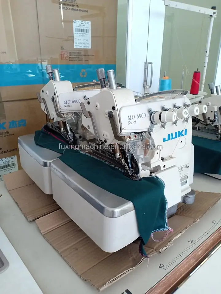 Japanese Second-hand Jukis 6914 High Quality High Speed Industrial Overlock Sewing Machine for Sale