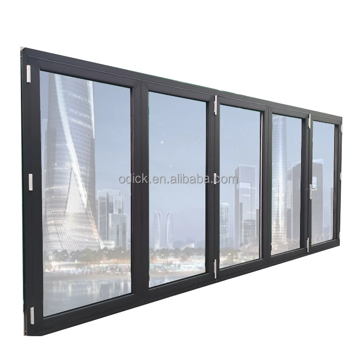Easy to install mosquito pleated folding screen door fly mesh doors with aluminum alloy profile