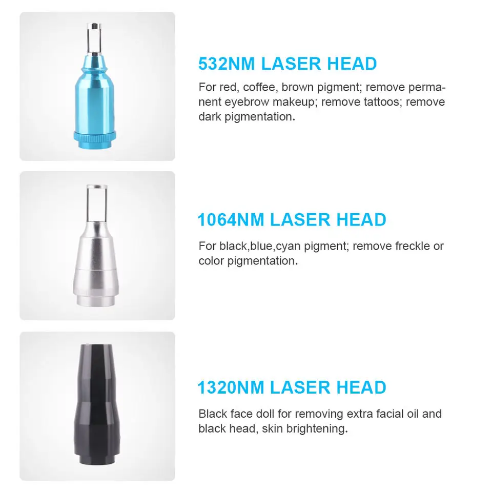 2024 Most Effective Portable Laser Tattoo Removal Machine Nd Yag Q-Switch  Carbon Peel Laser Eyebrow Removal Machine