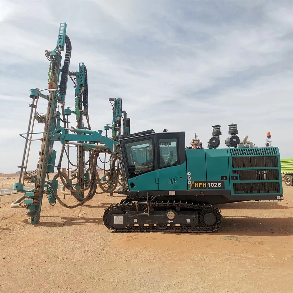 China Famous Brand Full Hydraulic Top Hammer Blasting Rock Drilling Rig Machine