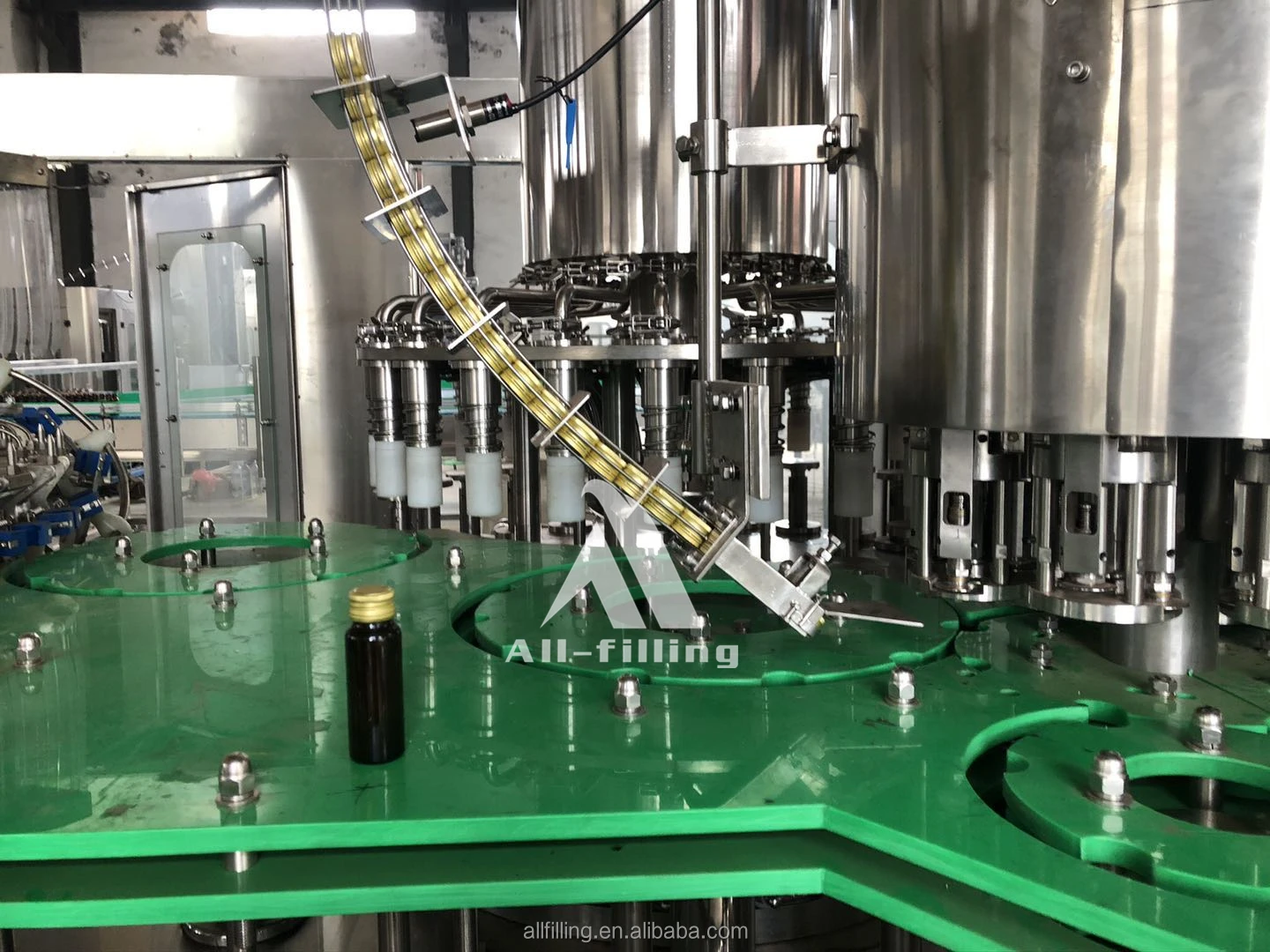 Automatic PET or glass bottle mango juice filling plant/Mushroom Enzyme drinks filling machine