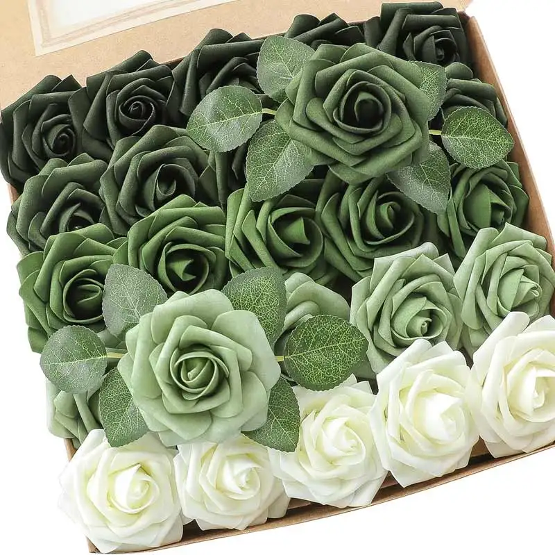 Hot Selling Single Stem Artificial Flower Pink Roses Real Touch Latex Silk Rose For Wedding Home Decorative