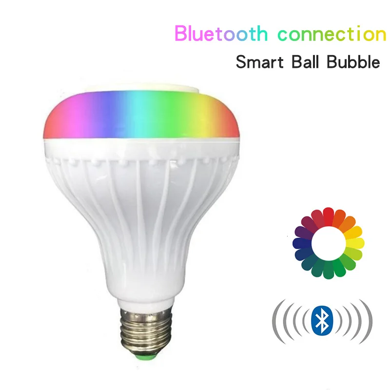 
Hot Products led bulb with blueteeth speaker music APP Control Music blueteeth Light bass effect smart lamp led music light 