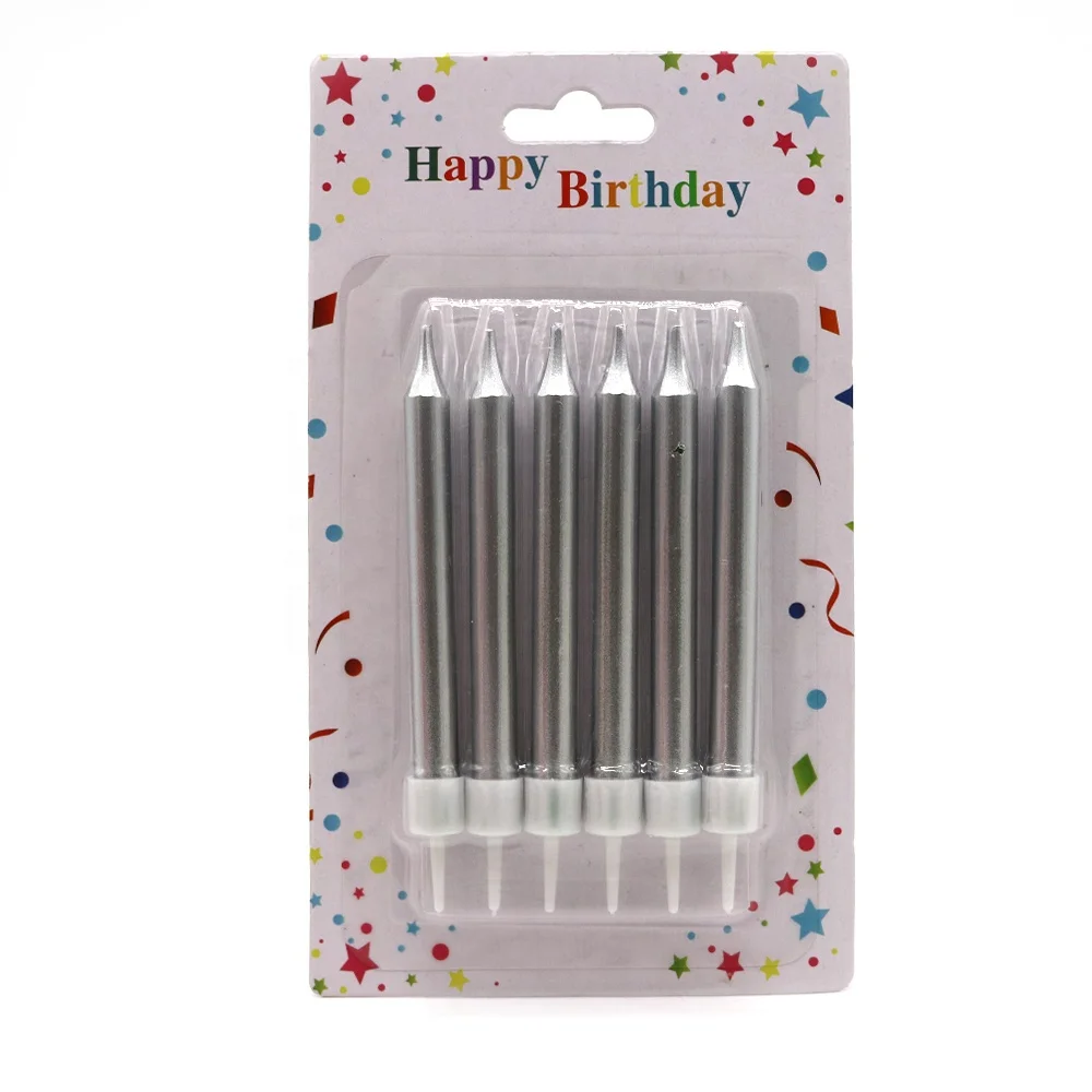 Multi-Colored  Birthday Spiral Cake Candle