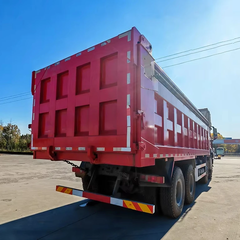In Stock Sinotruck Howo NX7 8x4 380HP Used Hohan Dumper Tipper Dump Trucks With Electric Tarpaulin