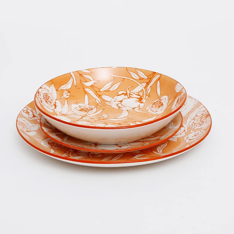 18pcs China Dinnerware Set OEM /ODM China Dinnerware Set Ceramic Porcelain China Dinnerware Set