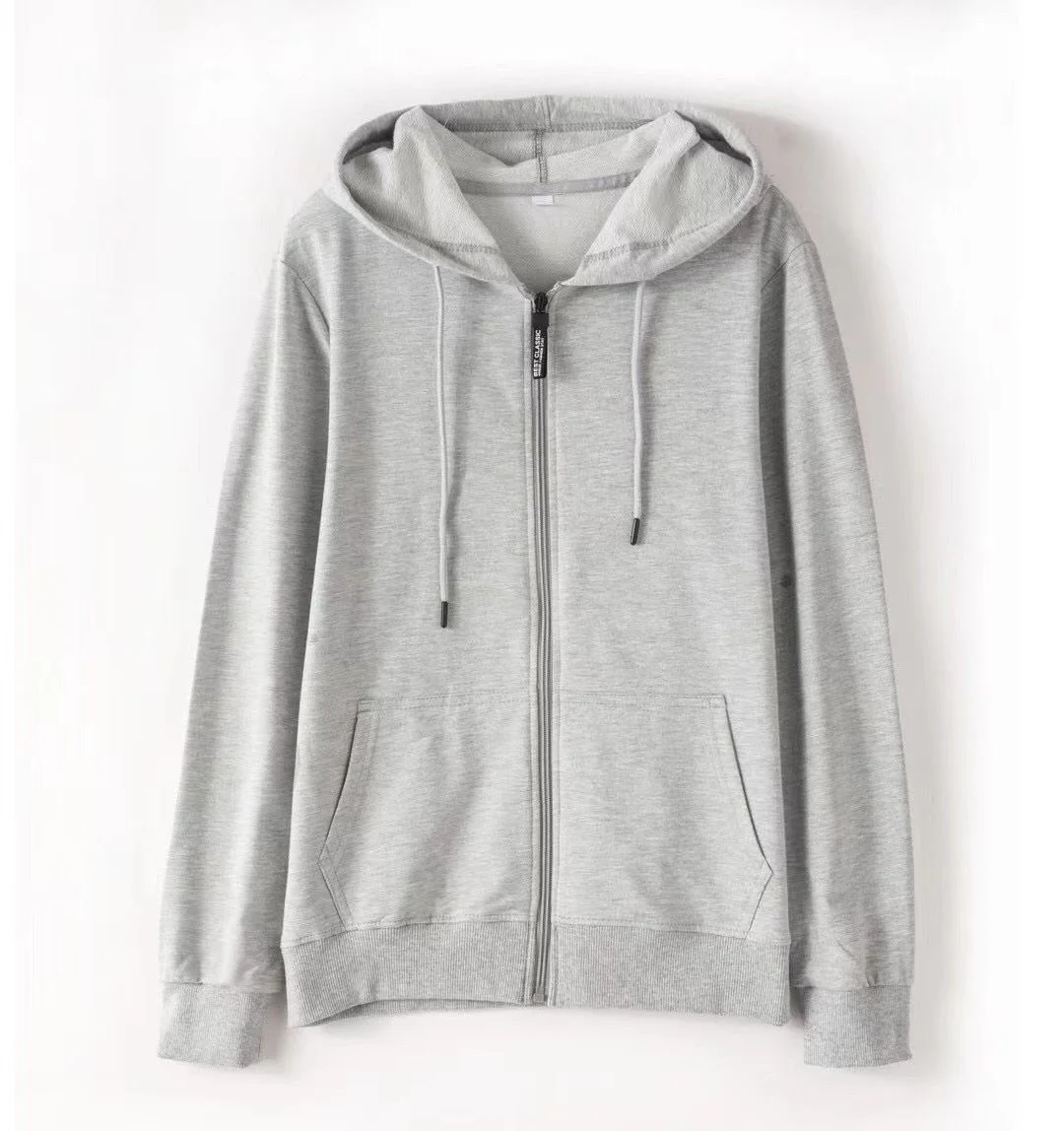 Customizable Unisex Church 90% Cotton Hooded Zip Hoodie Jacket