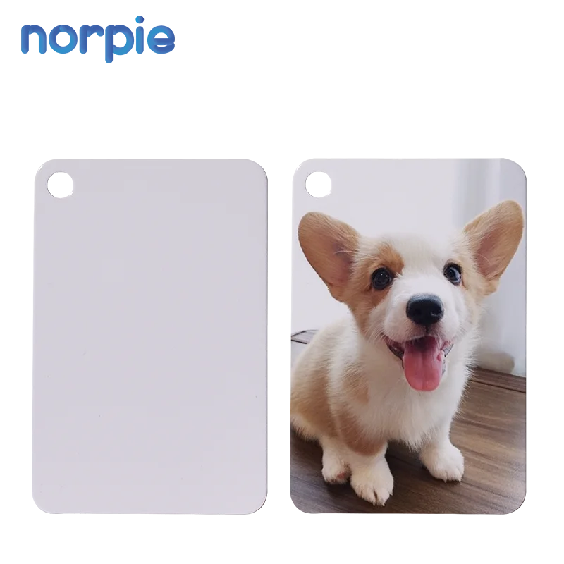 Wholesale Dog Tag Sublimation Aluminum Blank Dog ID Blank Pet Cat Tags