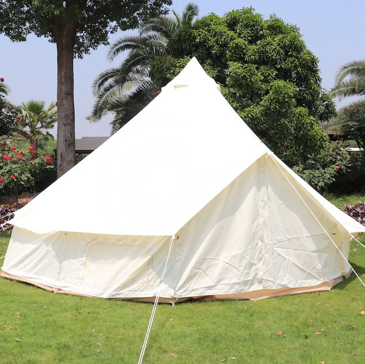4 Season Manufacturers Price 5m Glamping Cotton Canvas Bell Tent