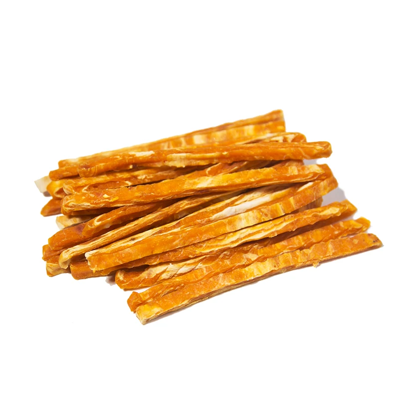 Wholesale Snowflake Chicken Jerky Dog Treats OEM Pet Treats Custom Package Stick Treats For Pets