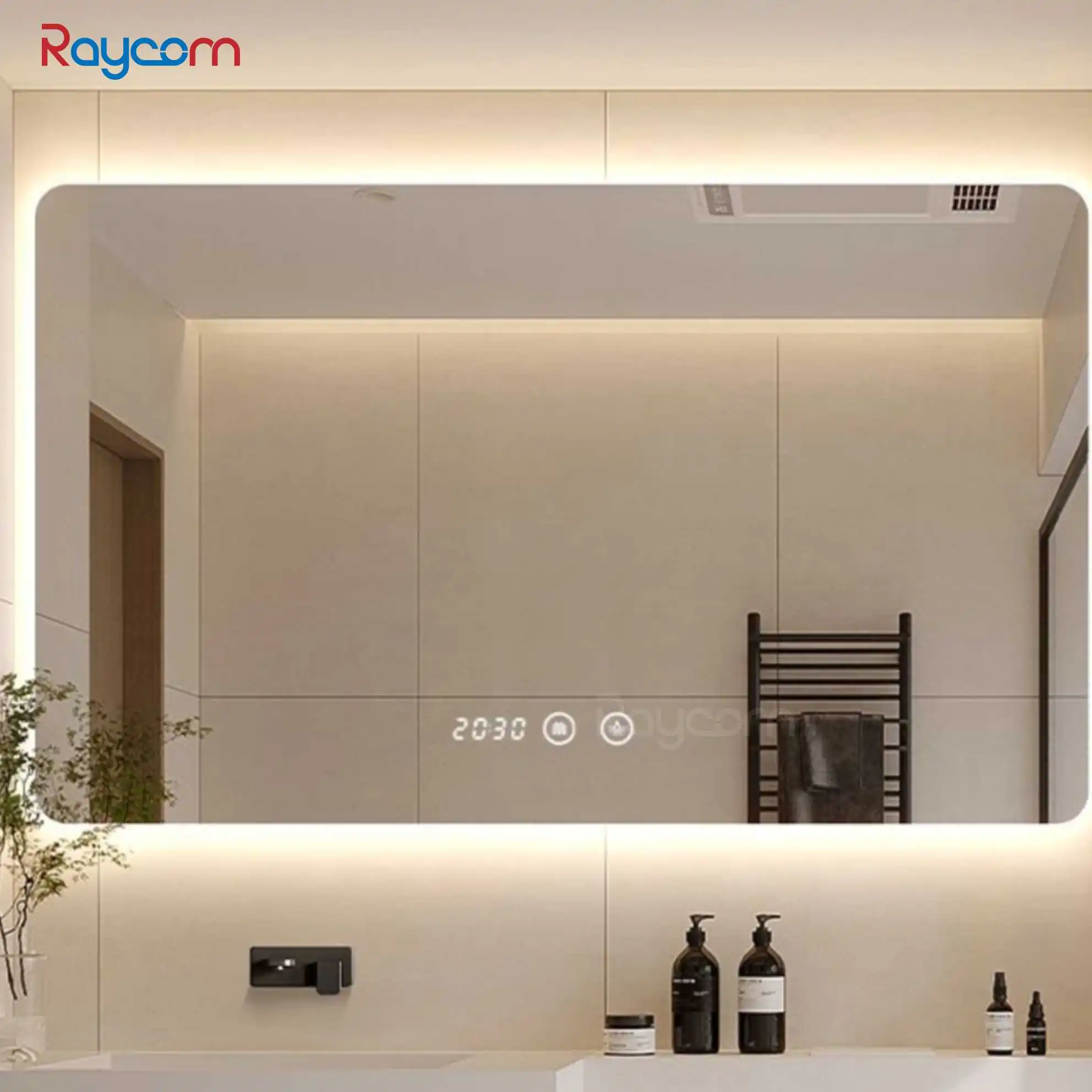 Raycom New Modern Style Fitness Smart Screen Salon Smart Touch Led Mirror Bedroom Mirror Bathroom Mirror