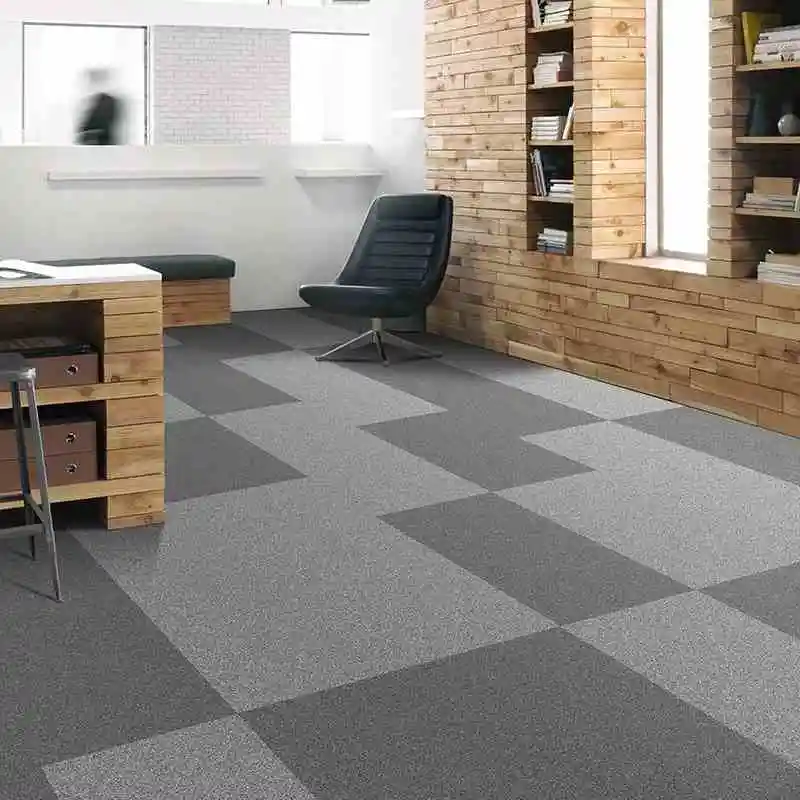High quality 50*50cm commercial pvc carpet solution dyed nylon carpet office carpet tiles