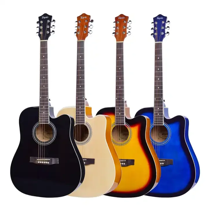 Factory  Guitar Kit Tayste T411 With Waterproof Bag Capo EQ7545 Pickup Electric Acoustic Guitar