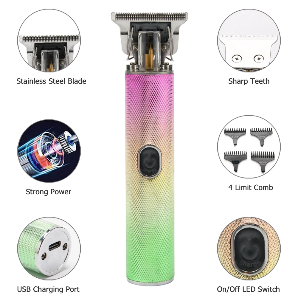 PRITECH Professional OEM Cordless Rechargeable Electric Hair Trimmer Clipper