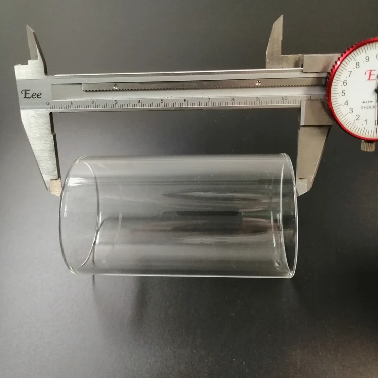 Производитель 60 мм прозрачная боросиликатная стеклянная трубка, стеклянная трубка для кальяна