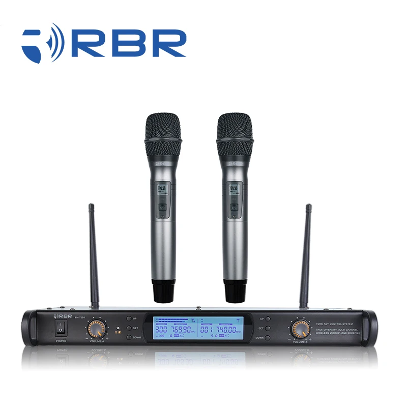 Лучшее качество Bm7300 истинное разнообразие беспроводной микрофон дальнего радиуса действия для сцены Ktv комнаты цифровая пилотная технология 100 метров CN;GUA