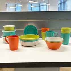 rpet plastic royal blue dinnerware set china tableware