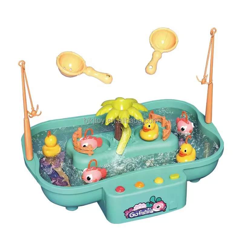 Распродажа летние игрушки 21 шт. для рыбалки с музыкой и светом детей малышей игры в воду