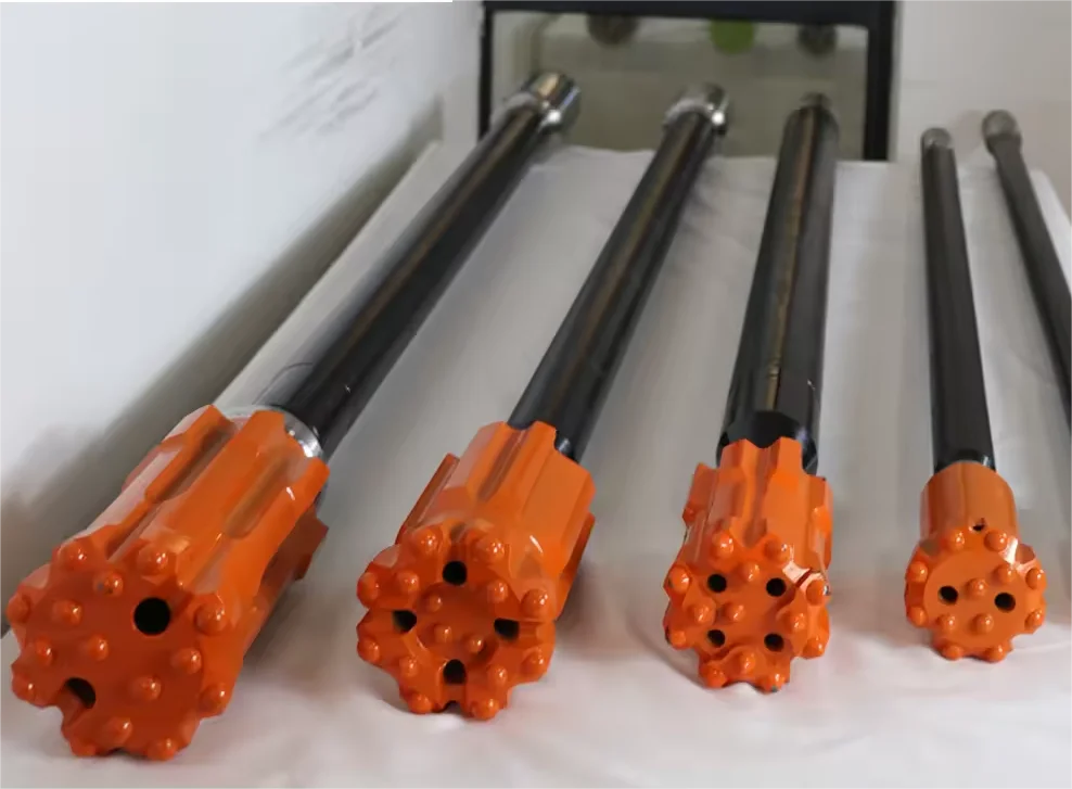 Chinese Manufacturer  drill bit extension rod Threaded connection drill rod for rock drill machine