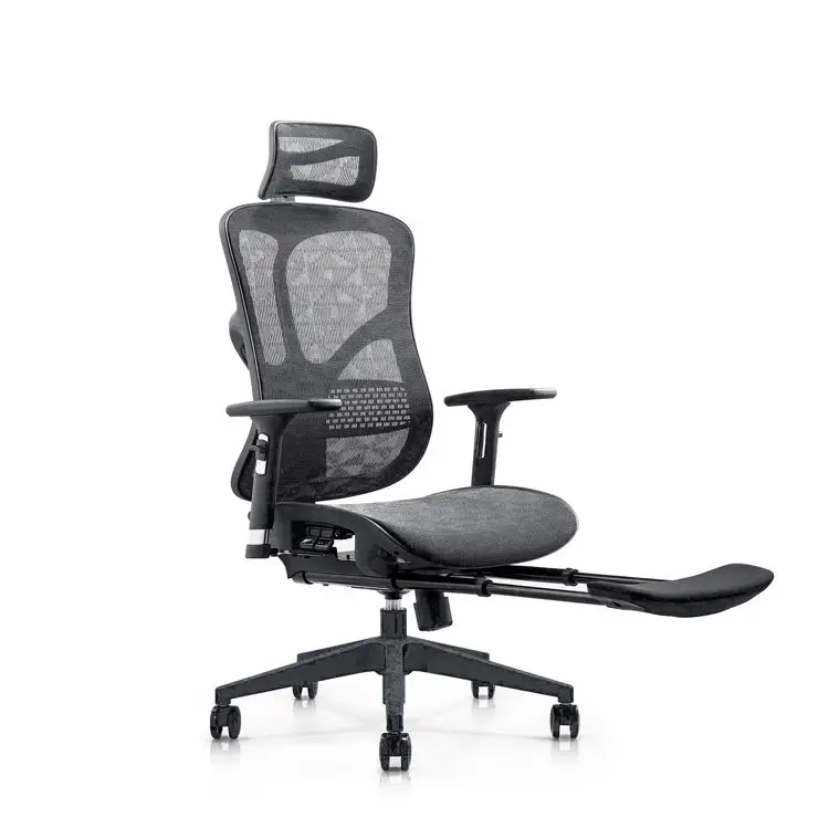 Modern comfortable reclining swivel desk office chair computer gaming mesh adjustable ergonomic chairs with footrest