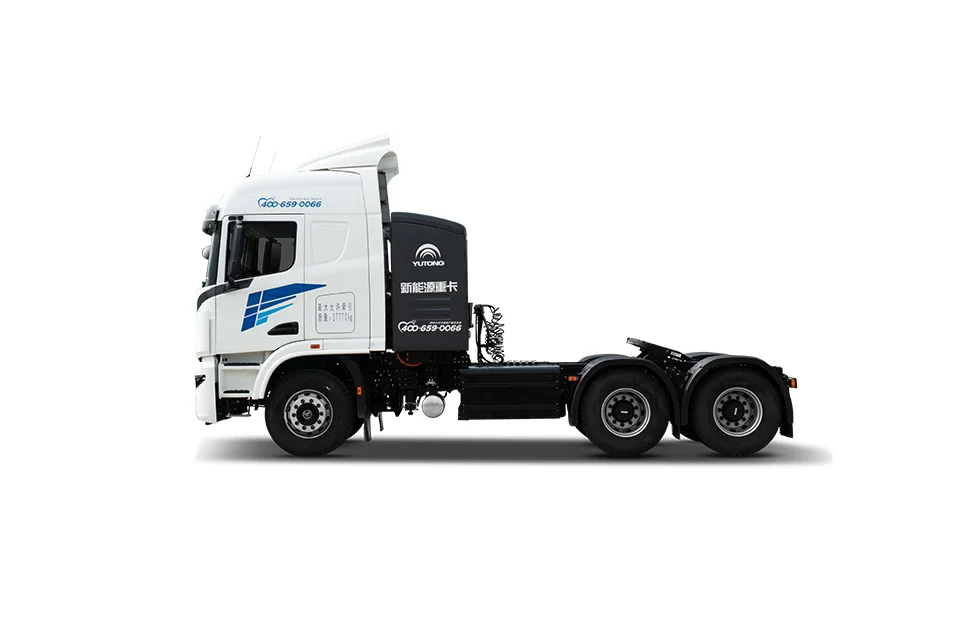 Yutong heavy truck 6X4 pure electric semi-trailer tractor