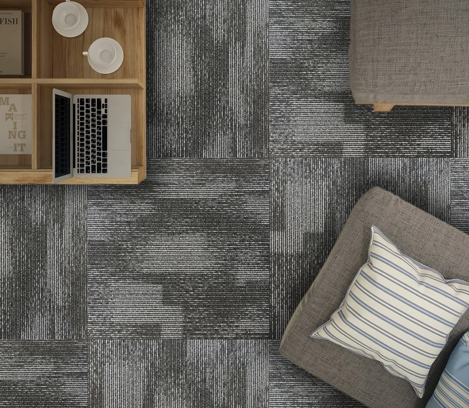 New Design Modular Comfortable 100% Polypropylene PVC backing Office Floor 50x50 Square Carpet Commercial Carpet Tile
