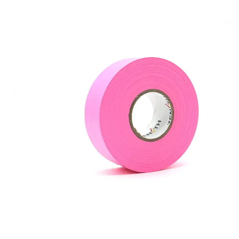 flagging tape for surveying work trail marking tape high visibility orange tape