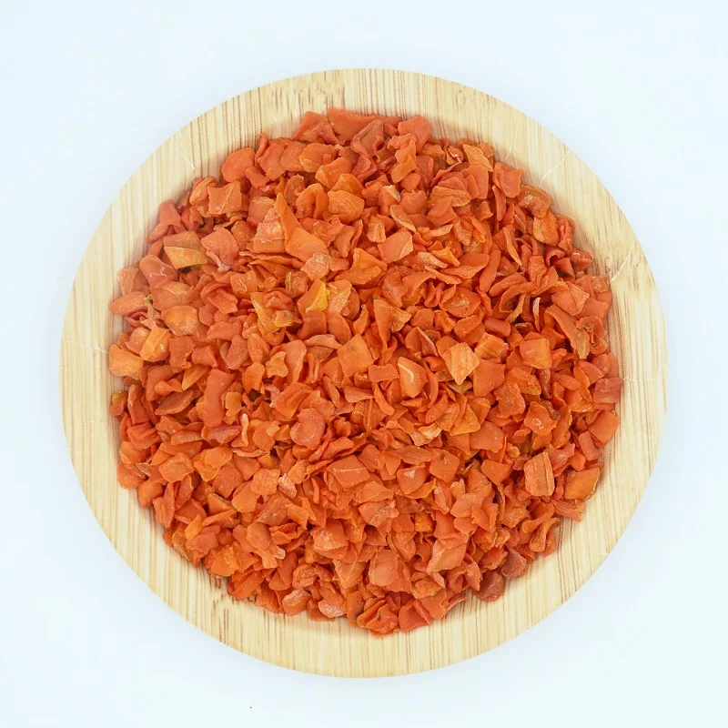 The factory supplies dehydrated vegetables in bulk, organic dried carrot granules dehydrated carrot