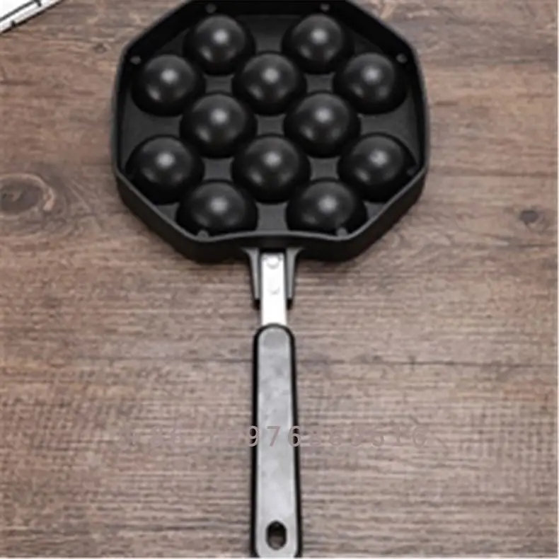 12 отверстий домашняя кухонная антипригарная форма из литого алюминия с покрытием Takoyaki