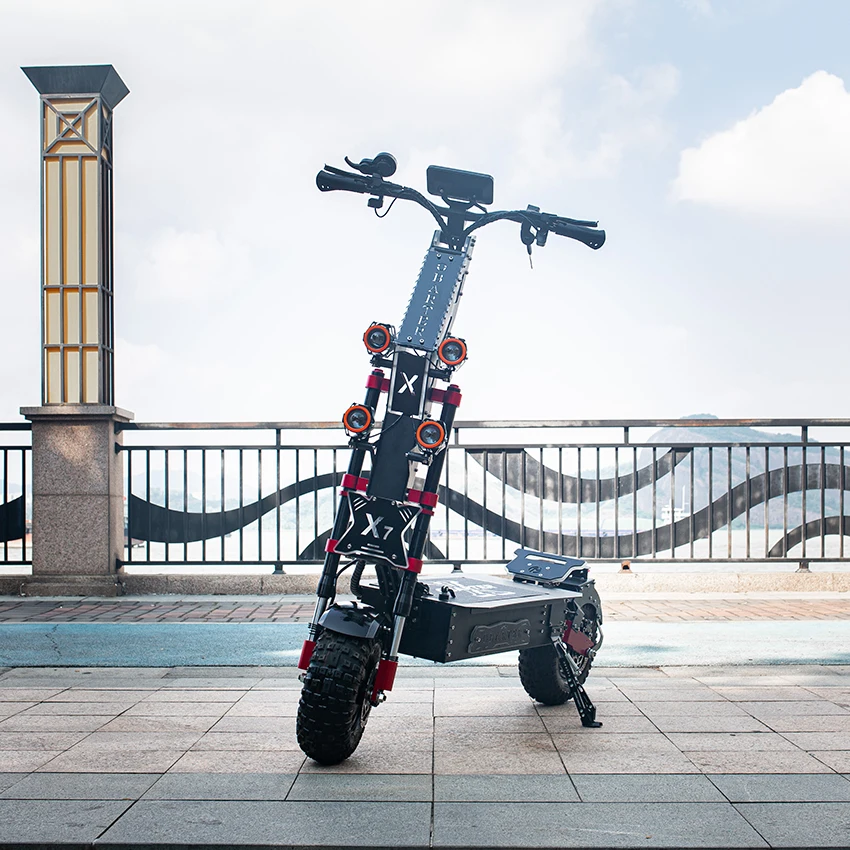 Hydraulic suspensions 60v 40ah 8000w adult oil brake 72v e scooter Russia off-road 14 inch electric off-road scooter from china